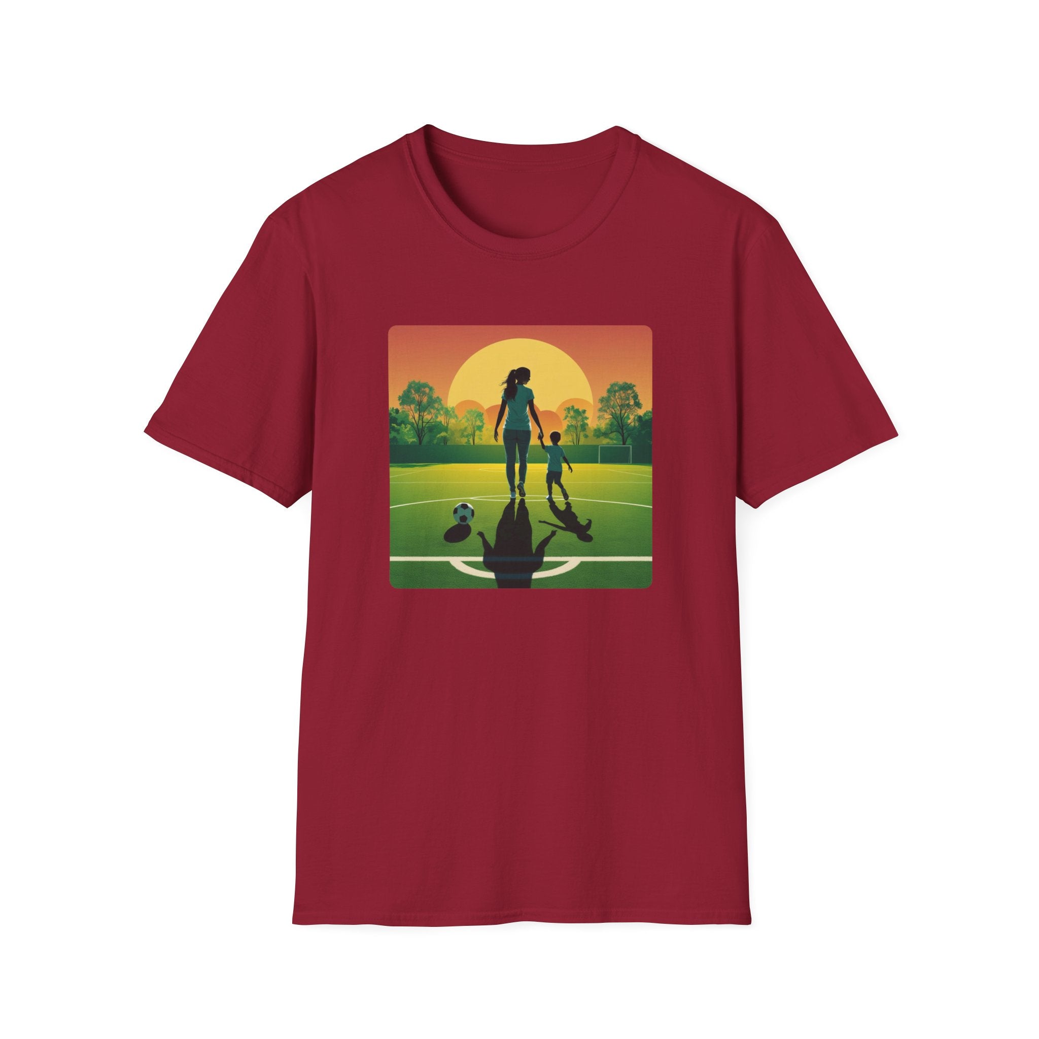 Mum And Child Finish Playing Football