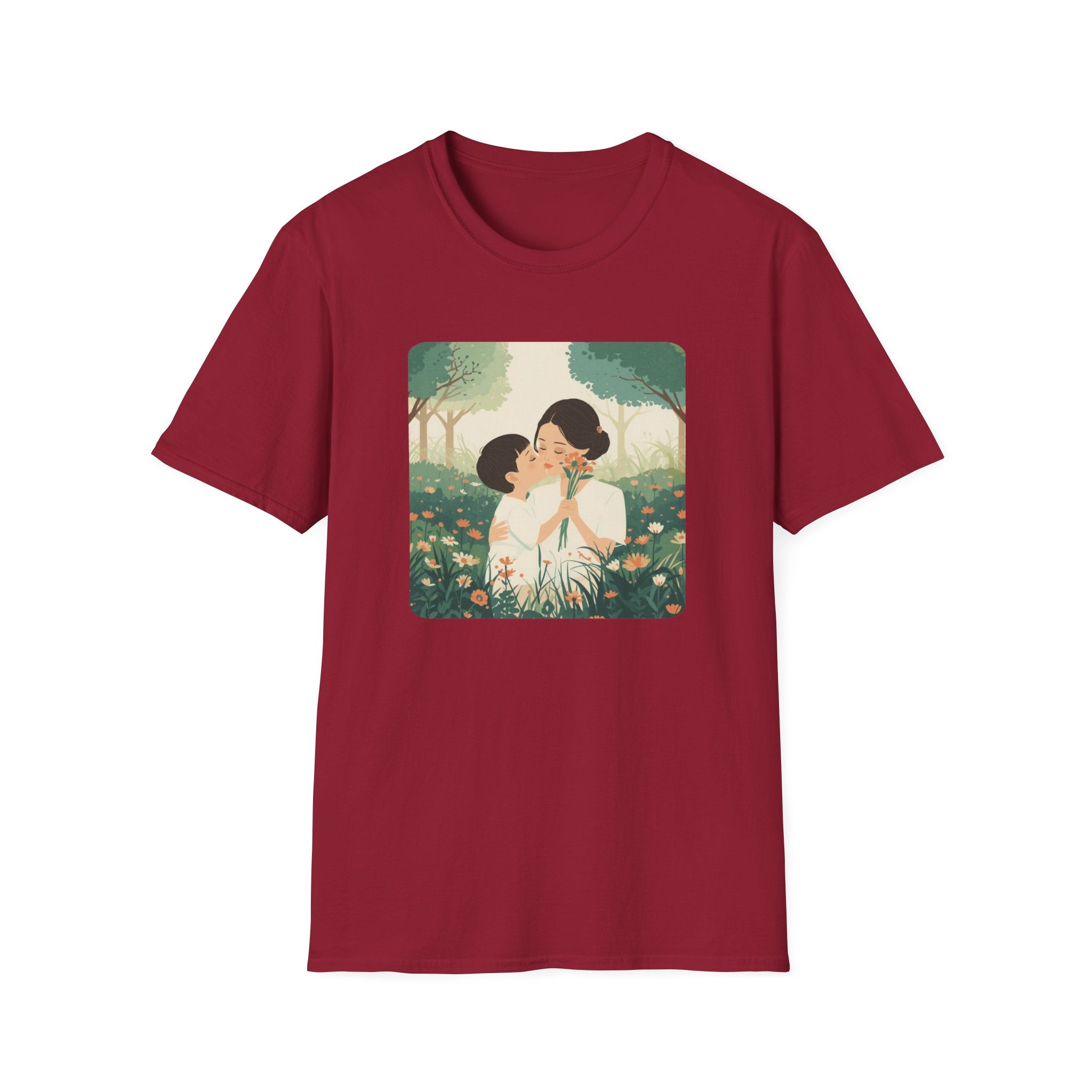 Mum And Child With Flowers