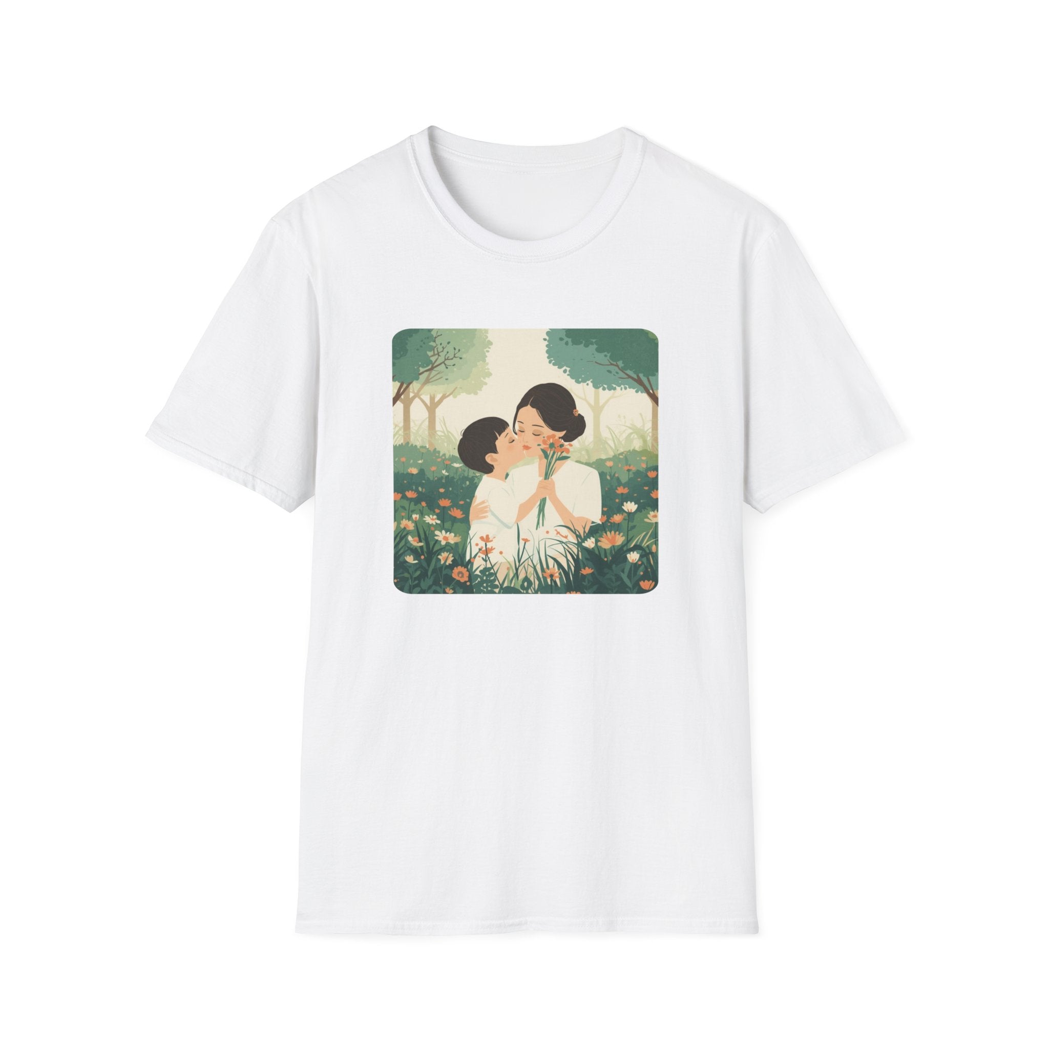 Mum And Child With Flowers