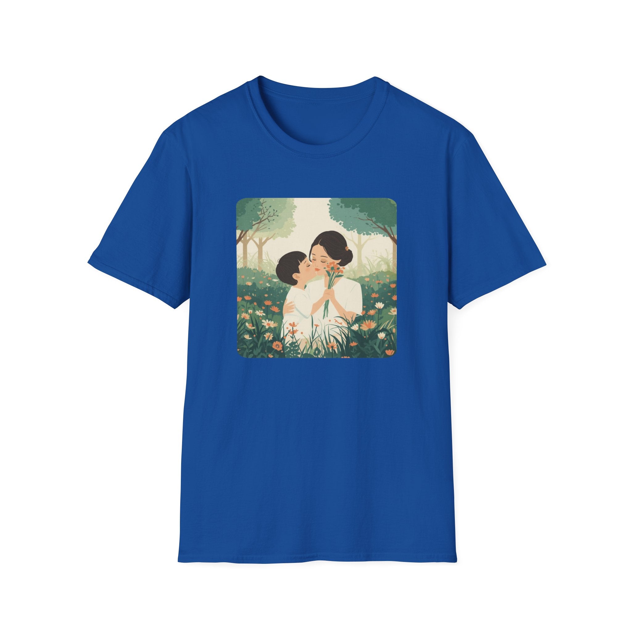 Mum And Child With Flowers