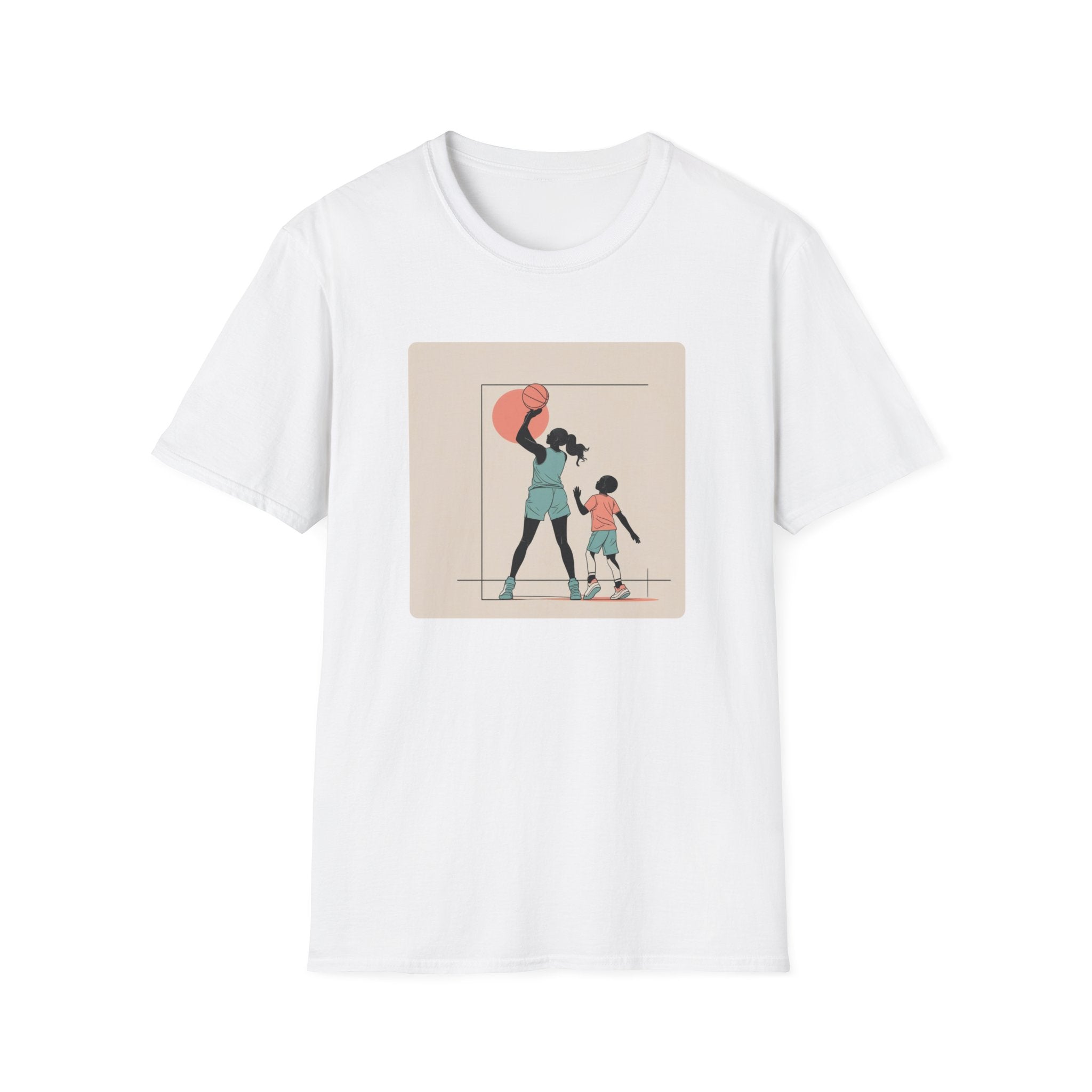 Mum And Child Play Basketball