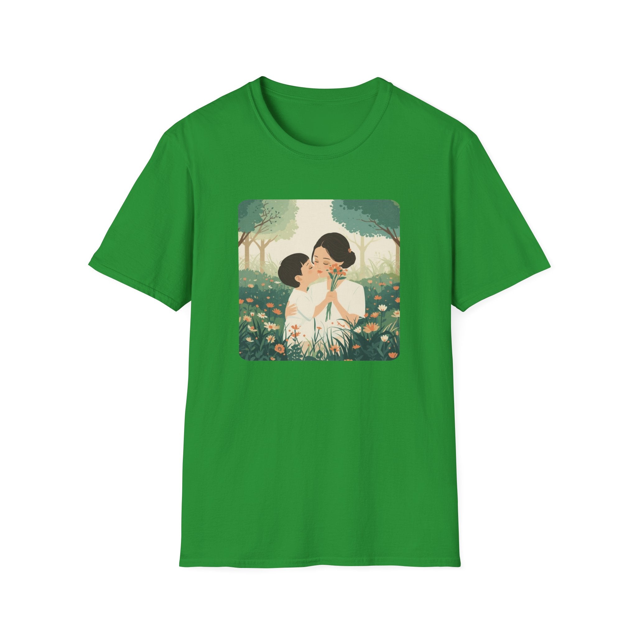 Mum And Child With Flowers