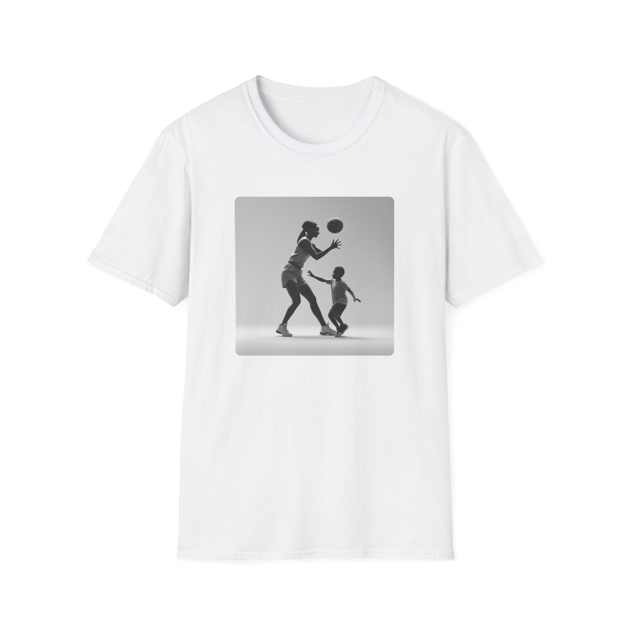 Mum And Son Play Basketball