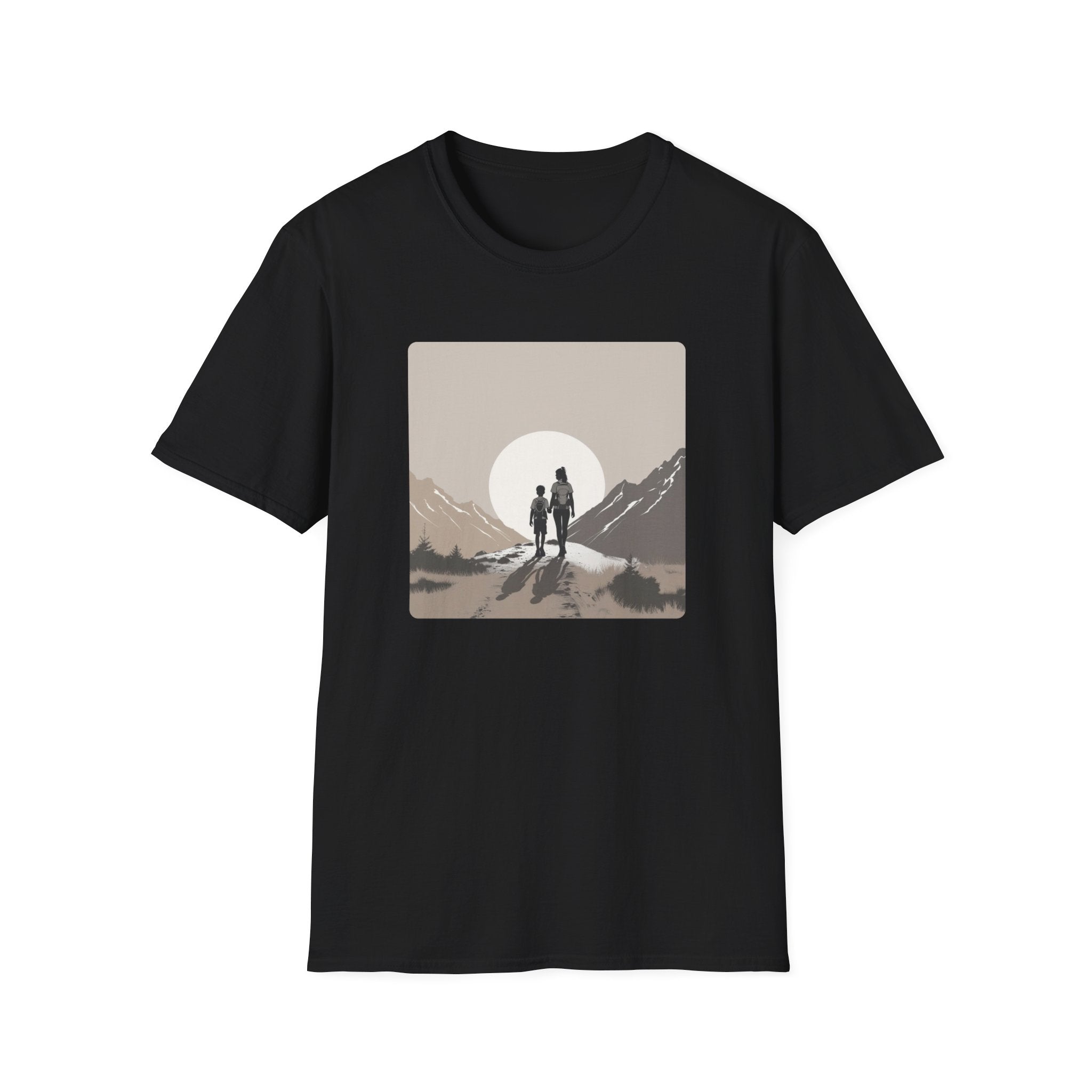 Mountain Walk Towards The Moon