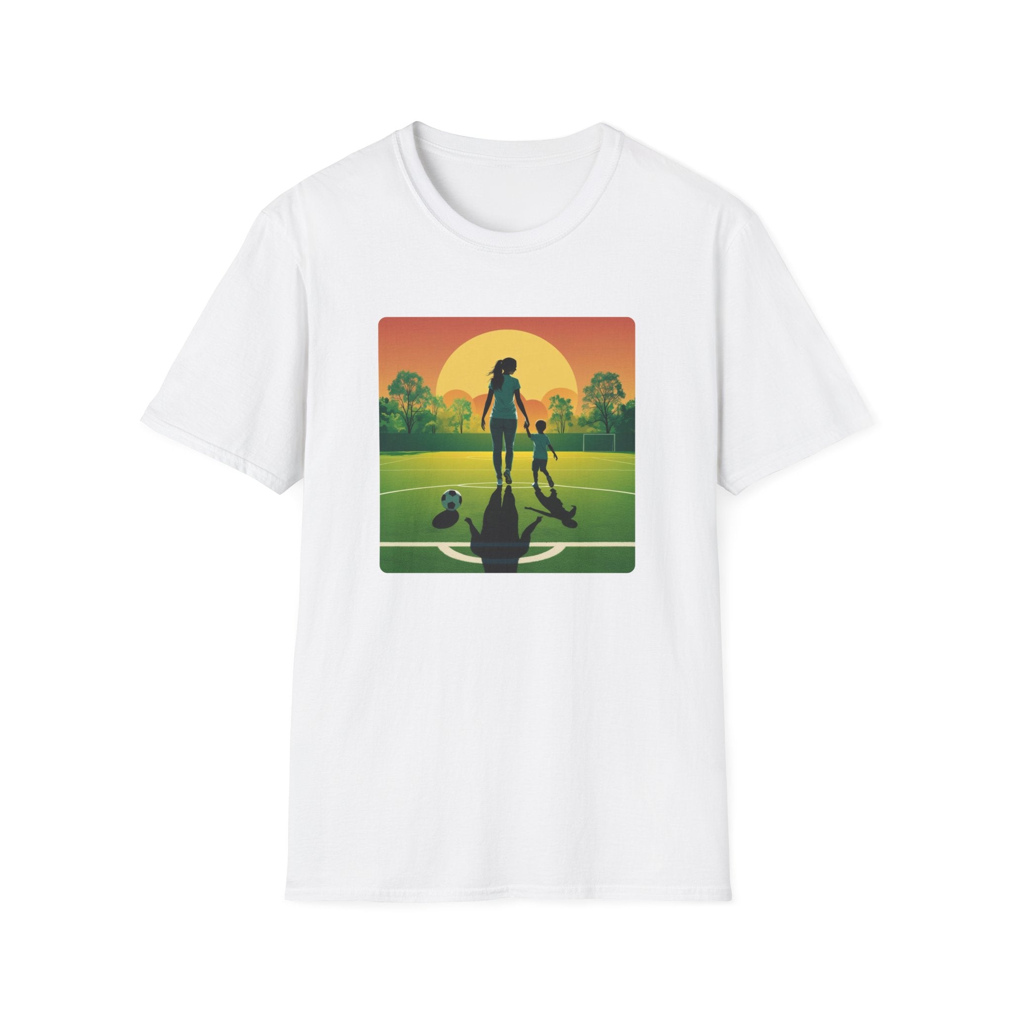 Mum And Child Finish Playing Football